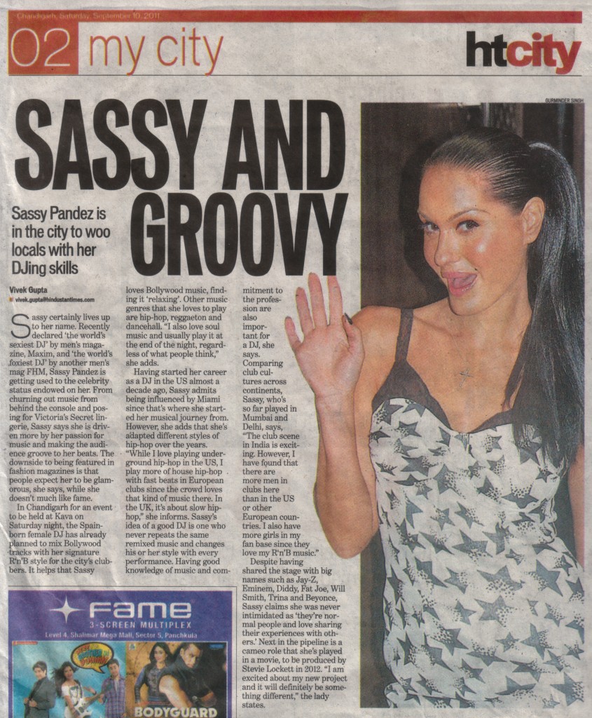 Sassy Pandez (Hindustan Times) Sassy And Groovy